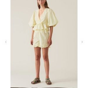 Ganni Shirt+ Shorts Set